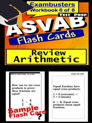 cover image of ASVAB Test Arithmetic Review&#8212;Exambusters Flashcards&#8212;Workbook 6 of 8